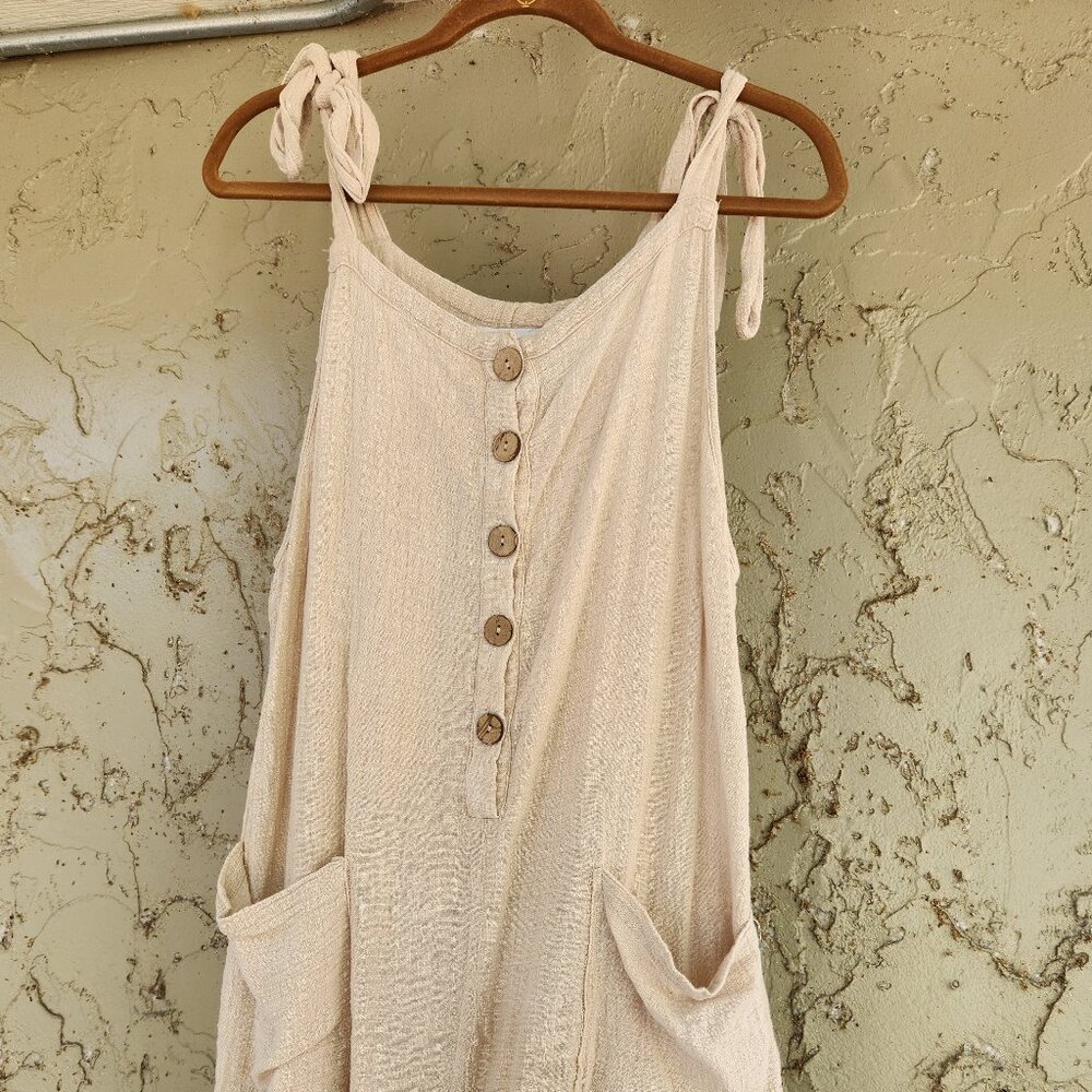 Ron Jon 100% Cotton Adjustable Romper with Pockets